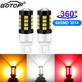 T20 7443 Led Bulb 66SMD 4014 Chips T25 3157 Led Reverse Light Led Lamps for Cars 1000LM Su