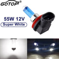 H11 Halogen Light 55W 12V 6000K Super Bright Car H8 H9 Headlight Lamps Fog Light Car Light