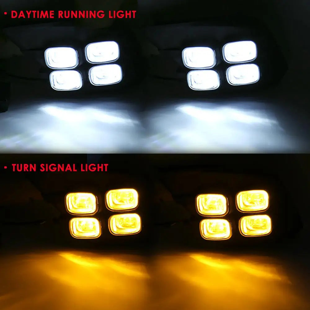 Fog Light Auto LED Daytime Running Light For Toyota Hilux Revo 2015 2016 Car Driving Bumpe | AUTOKITSHOP