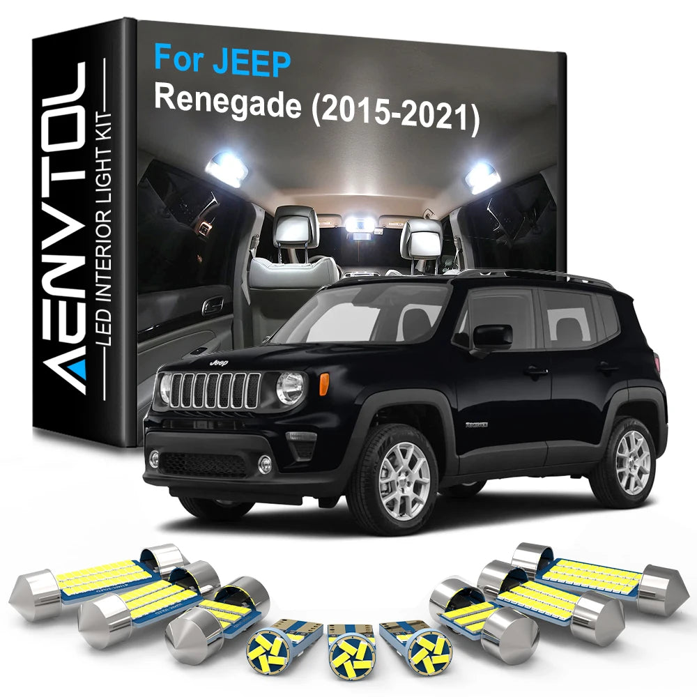 LED Interior Light Kit for Jeep Renegade 200 800 - Canbus Error-Free Bulbs | AUTOKITSHOP