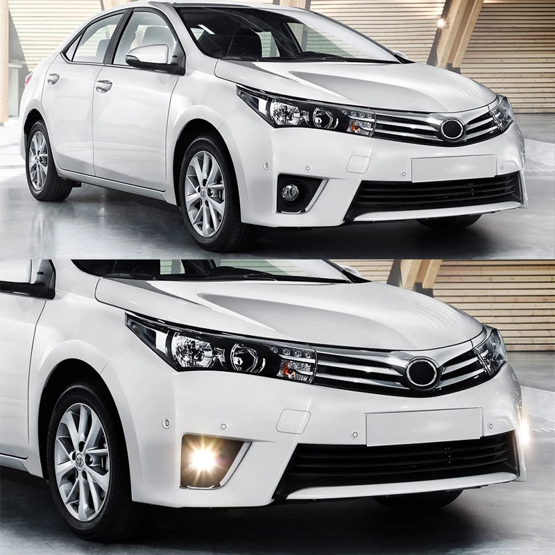 For Toyota Corolla Altis 2014 2015 2016 Fog Lights Lamp LED DRL Daytime Running Assembly W | AUTOKITSHOP