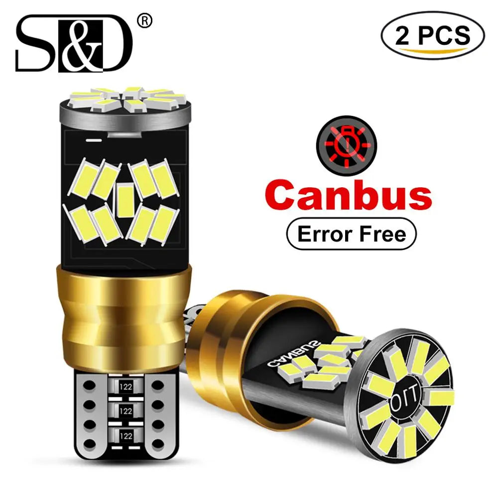 2-Piece LED Interior Light Kit for W5W T10 - Canbus Error-Free Interior Bulbs
