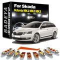 BADEYA Canbus LED Interior Map Dome Trunk Light Kit For Skoda Octavia MK1 MK2 MK3 1 2 3 Se
