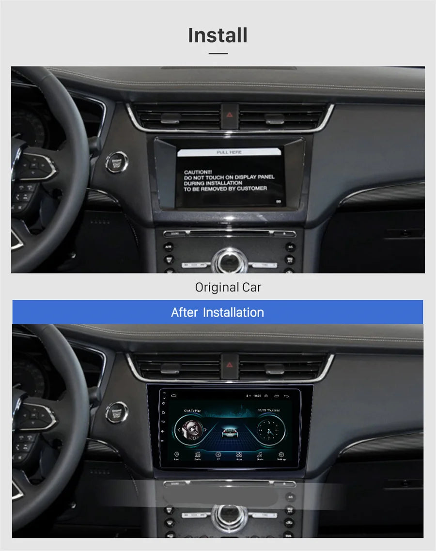 9" Car GPS Radio Android 10 H1+16G for 2015-2018 Ford Taurus