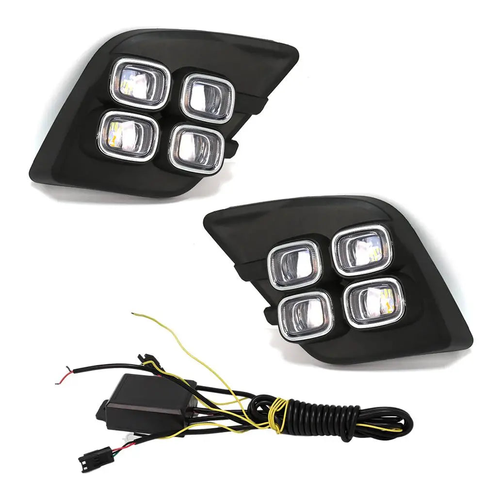 Fog Light Auto LED Daytime Running Light For Toyota Hilux Revo 2015 2016 Car Driving Bumpe | AUTOKITSHOP