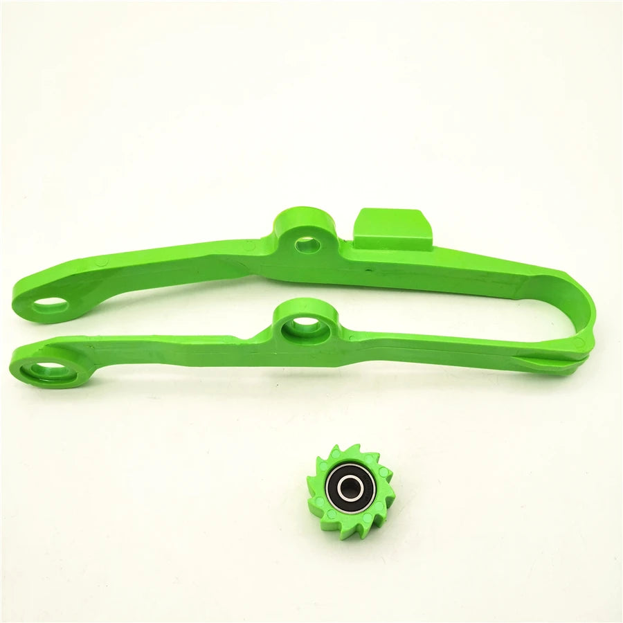 Chain Slider W/ Lower Roller Green For Kawasaki KX250F KX450 KXF250 KX450F