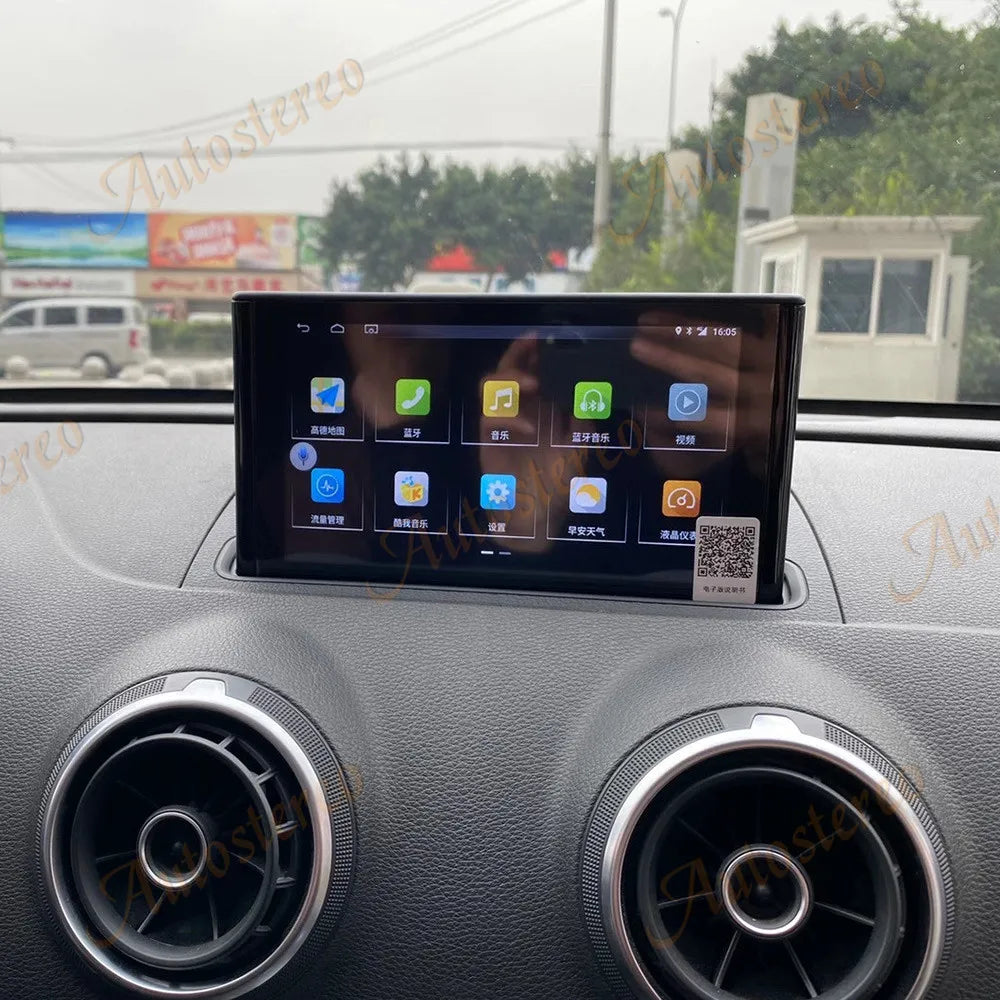 Carplay For Audi A3 2014-2019 Android 14 Car GPS Navigation Multimedia Player Car Auto Ste
