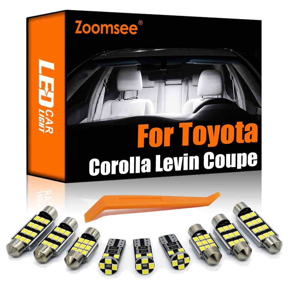 LED Interior Light Kit for Toyota Corolla Levin Coupe AE85 AE91 AE100 AE101 AE110 AE111 1983-1999 - Canbus Dome Map D...