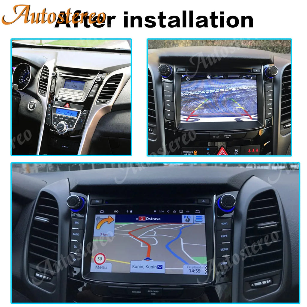 Carplay DSP Android 13 Car GPS Navigation For Hyundai I30 Elantra GT 2012-2016 Multimedia