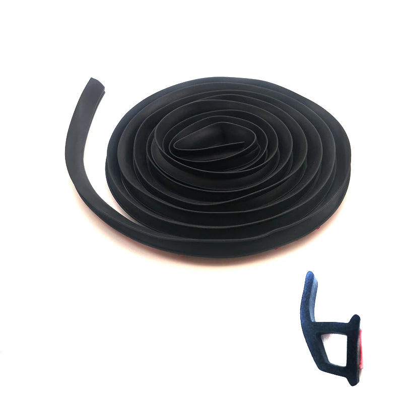 Car Window Door Rubber Seal Weather Strip 4M P-shape Hollow Weatherstrip