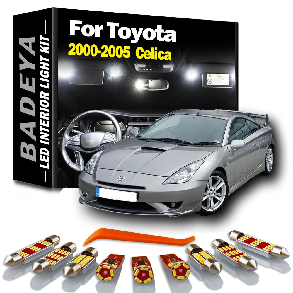 10-Piece LED Interior Light Kit for Toyota - Canbus Error-Free Interior Bulbs