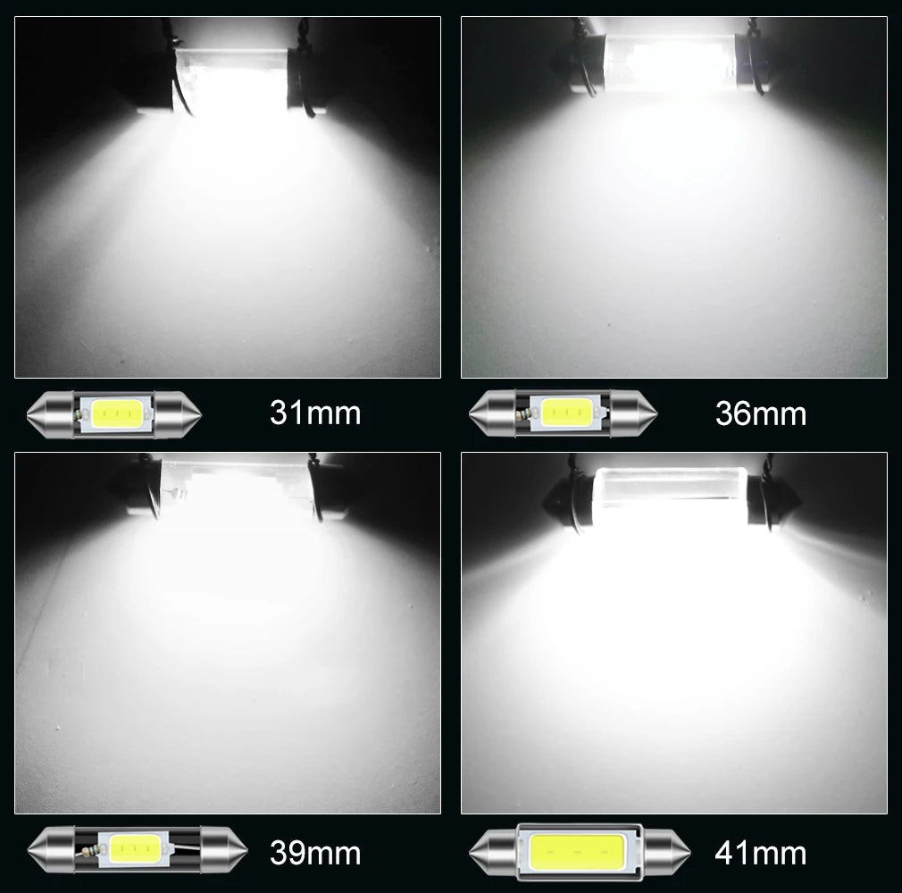 1-Piece LED Interior Light Kit for C10W C5W - Canbus Error-Free Interior Bulbs
