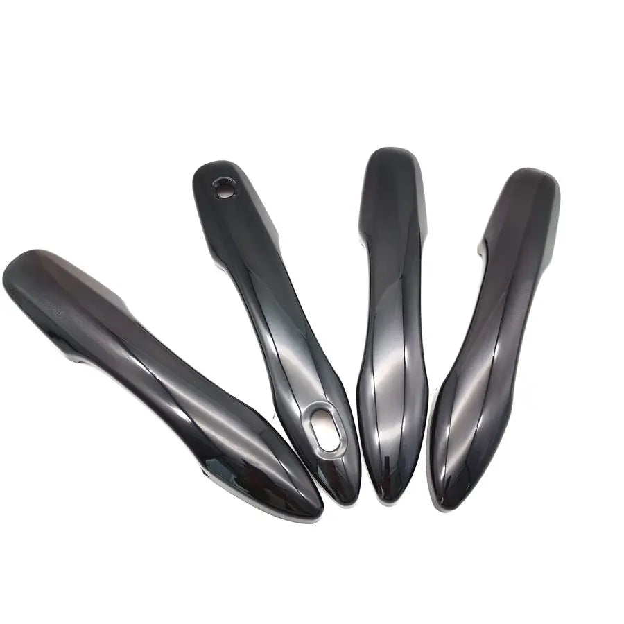 Side Door Handle Cover Trim ABS Gloss Black For 2018-2019 Toyota Camry XV70