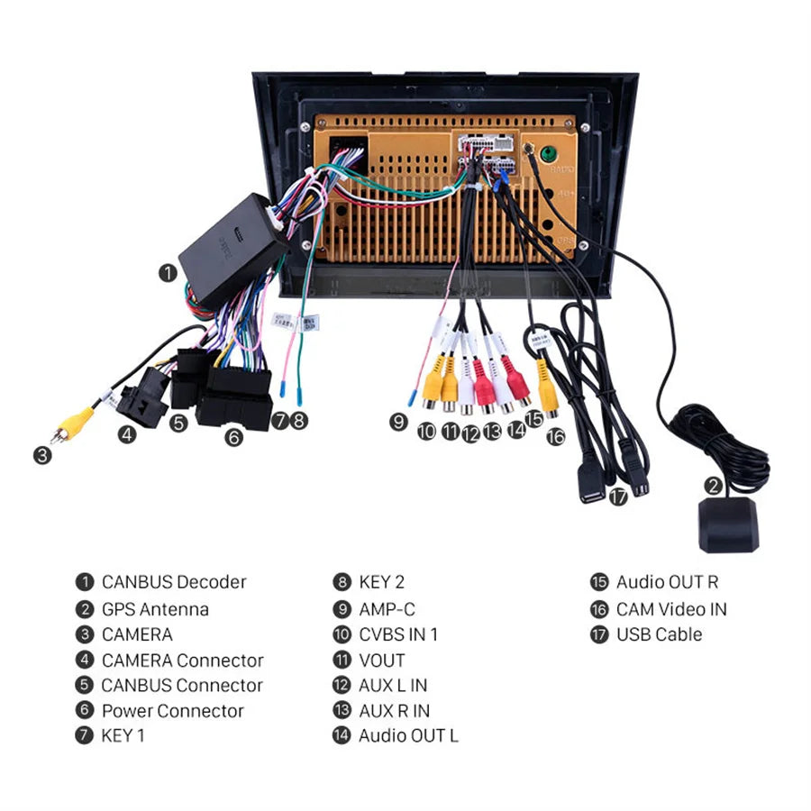 9" Car GPS Radio Android 10 H1+16G for 2015-2018 Ford Taurus