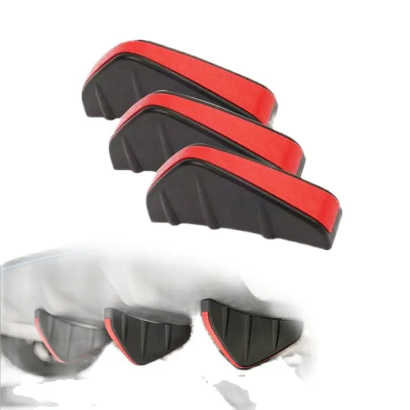 3pcs/lot Rear Bumper Diffuser Fin Spoiler Lip Wing Splitter Protector Invisible screw disa