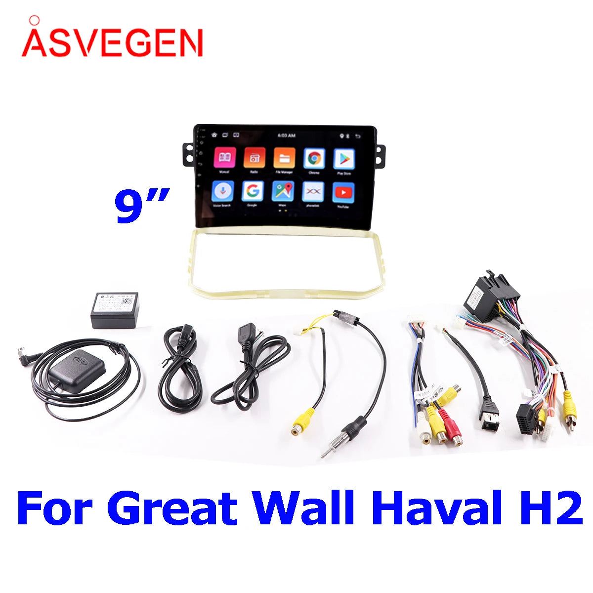 9" Android 13 Car Radio for Great Wall Haval H2 16G GPS Navigation WiFi Bluetooth SWC Mirr