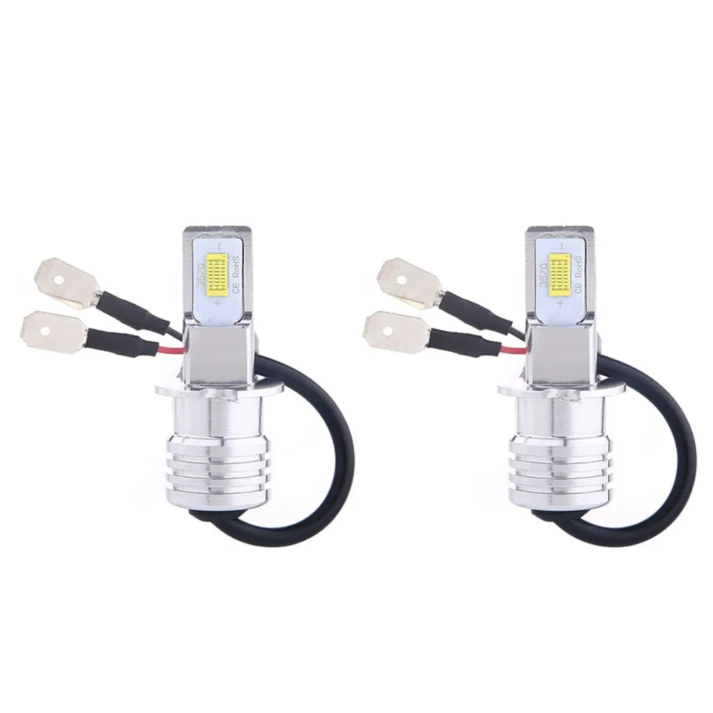 2Pcs H7 LED Headlight Bulbs SH1 H3 H11 H4 H6 20000LM 12V 6000K Auto LED Headlamp IP68 Conversion Hi/Lo Beam Kit Driving Light