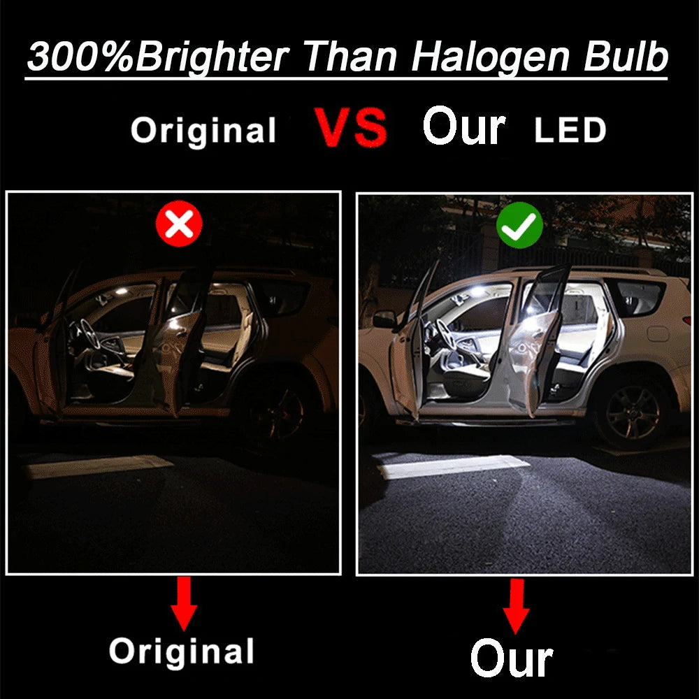 LED Interior Light Kit for Jaguar XF XJ XK F S X Type Pace - Canbus Error-Free Bulbs | AUTOKITSHOP