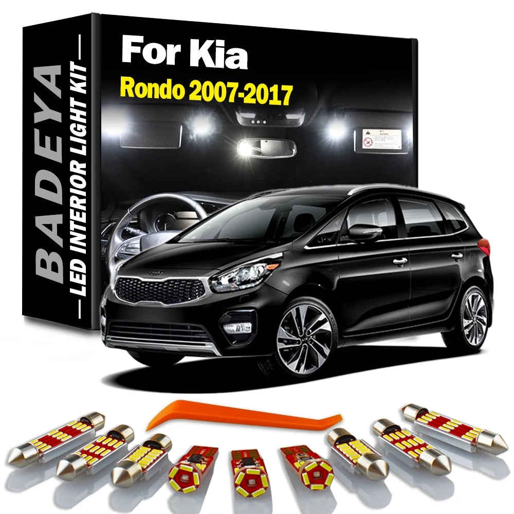 LED Interior Light Kit for Kia 2007-2012 - Canbus Error-Free Interior Bulbs