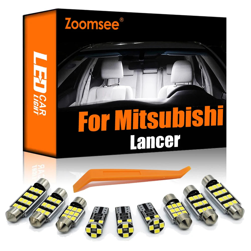 LED Interior Light Kit for Mitsubishi Lancer 7 8 2001-2017 - Canbus Dome Map Door Trunk Bulbs | AUTOKITSHOP
