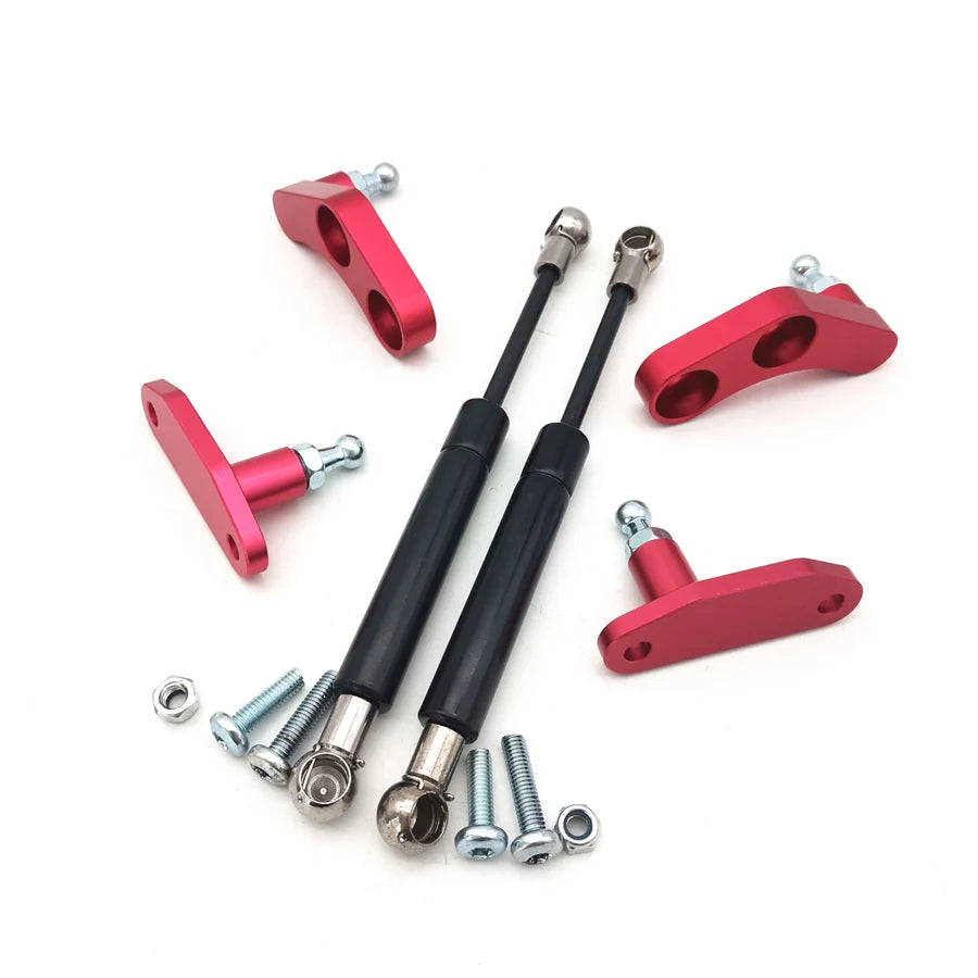 For Can-Am Maverick X3 2017-2020 Black & Red Aluminum Anodized Door Opener Kits