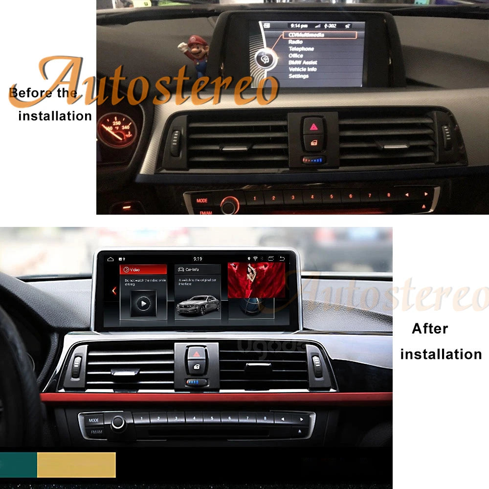 Android 14 Car GPS Navigation Multimedia Player For BMW 3 Series F30/F31/F34/F35 2013-2017