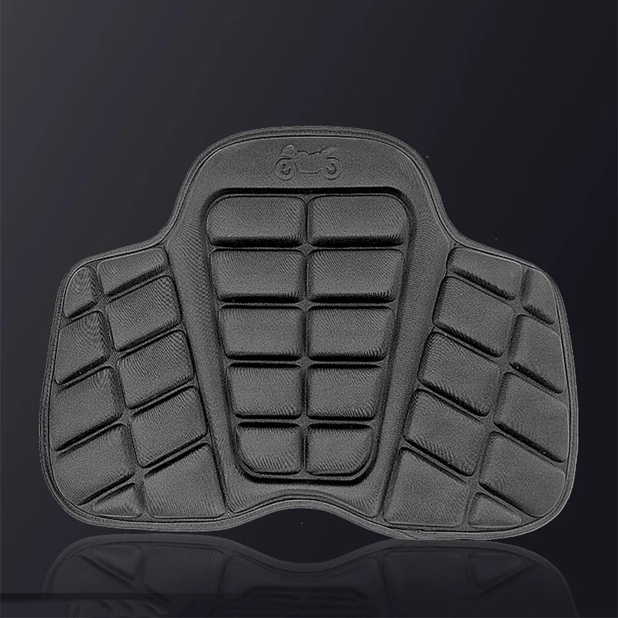 Universal Motorcycle Driver Seat Cushion Air Seat Pad Cover Removable Black
