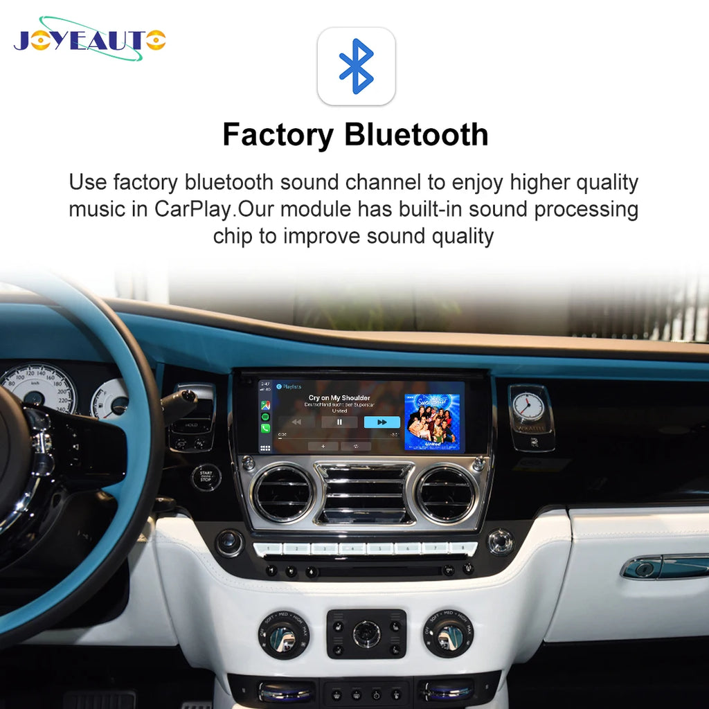 Wireless CarPlay Android Auto Interface Kit for Rolls Royce Dawn Cullinan Wraith Ghost Phantom CIC NBT EVO 2009-2018 - O
