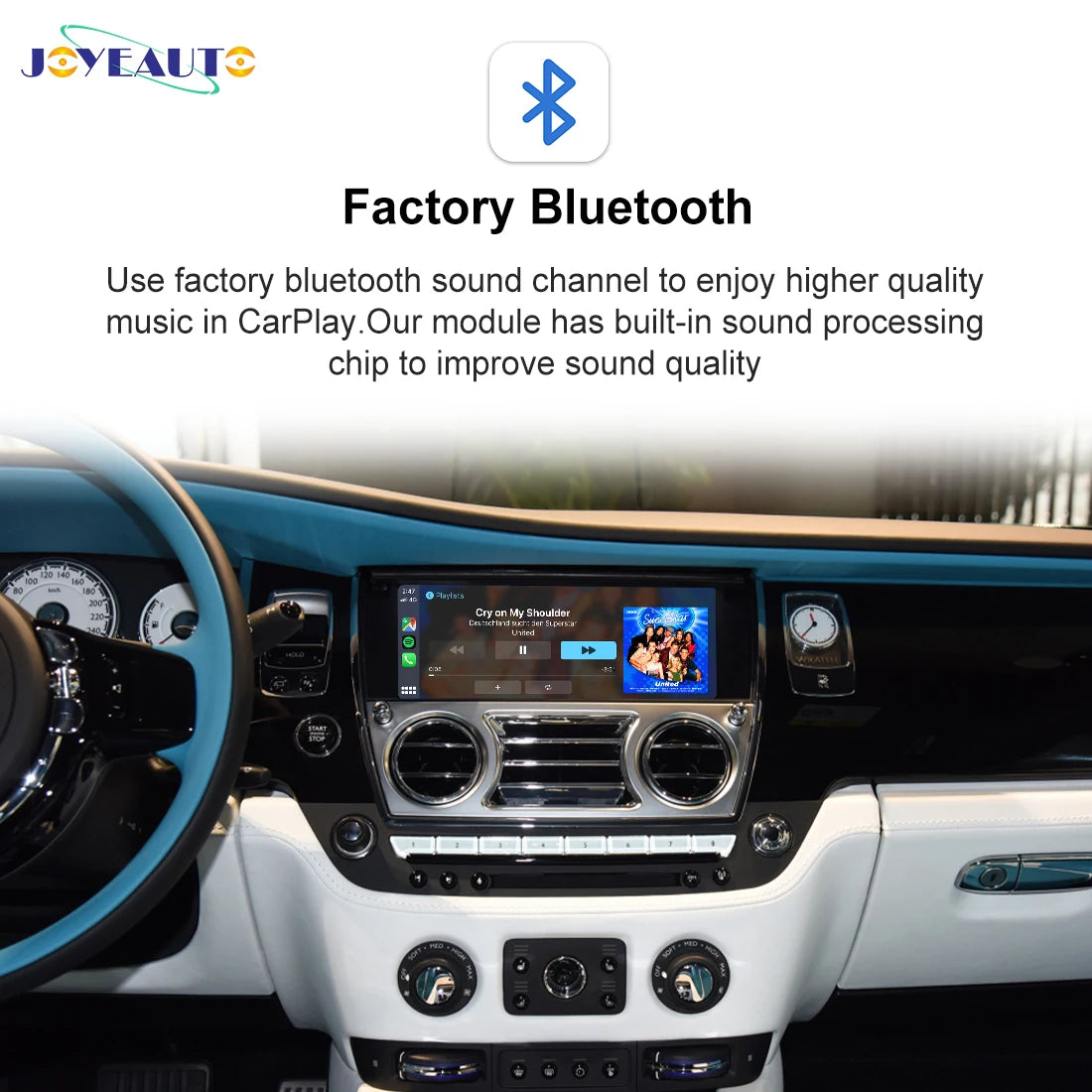 Wireless CarPlay Android Auto Interface Kit for Rolls Royce Dawn Cullinan Wraith Ghost Phantom CIC NBT EVO 2009-2018 - O