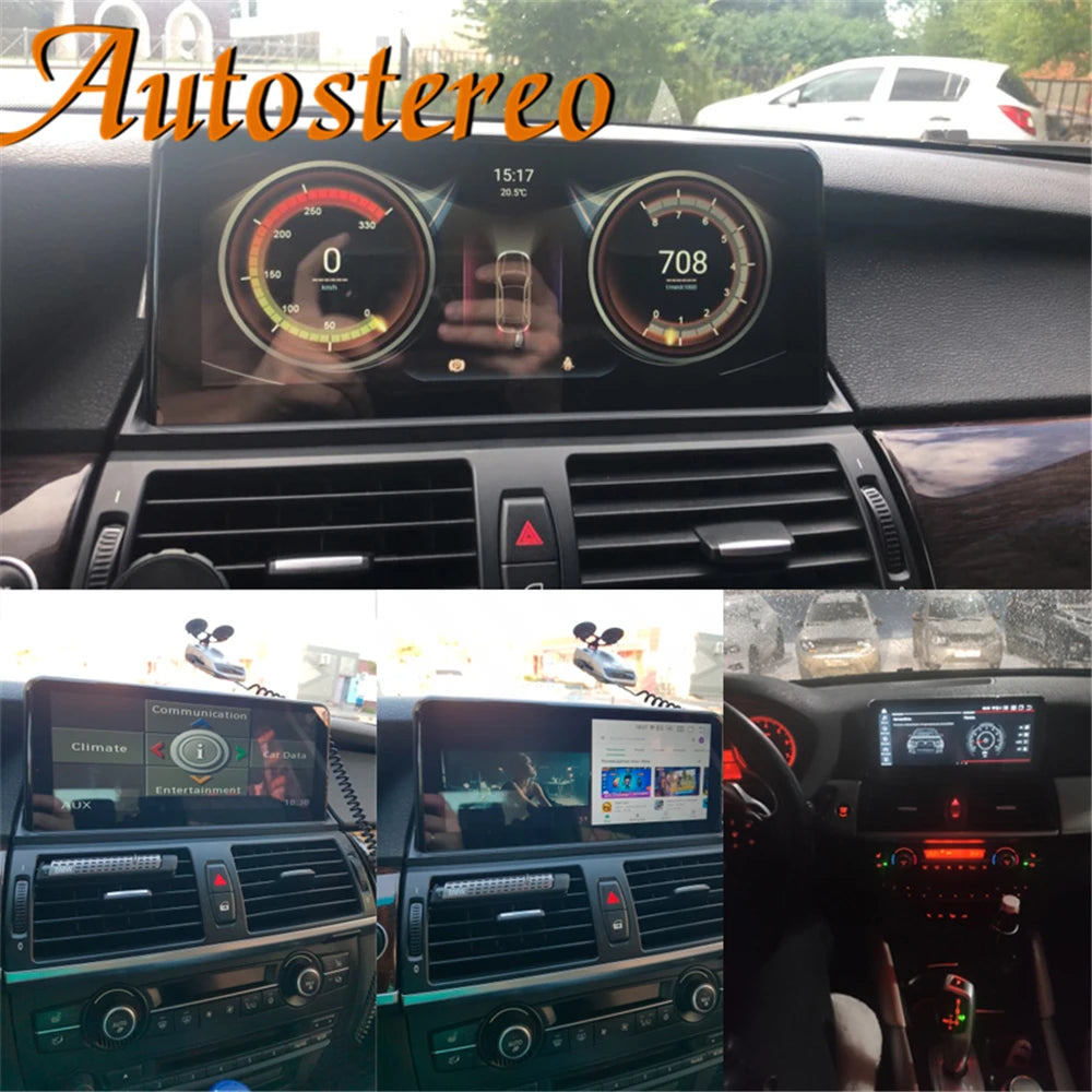 Android 14 Carplay For BMW X5 E70 For BMW X6 E71 2007-2013 Car GPS Navigation Multimedia M