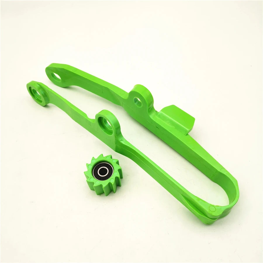 Chain Slider W/ Lower Roller Green For Kawasaki KX250F KX450 KXF250 KX450F