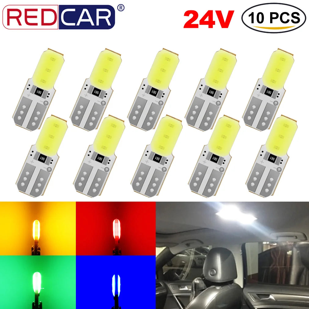 10-Piece LED Interior Light Kit for W5W T10 - Canbus Error-Free Interior Bulbs