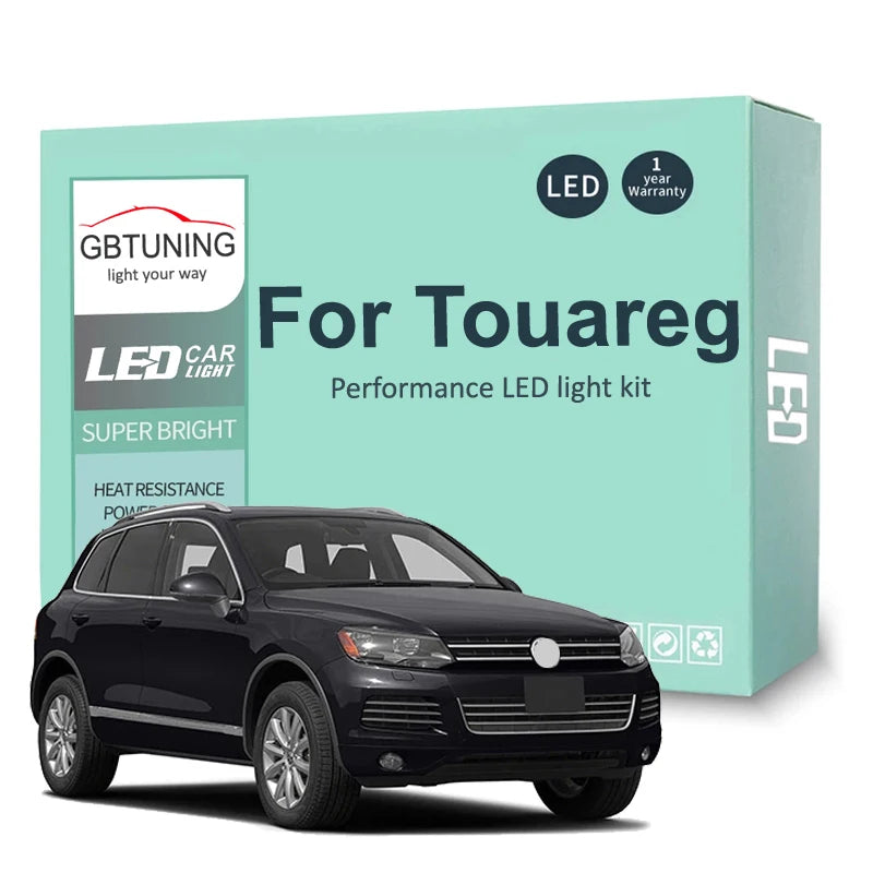 LED Interior Light Kit for Volkswagen VW Touareg MK1 MK2 MK3 2004-2012 - Canbus Dome Map Door Trunk Bulbs | AUTOKITSHOP