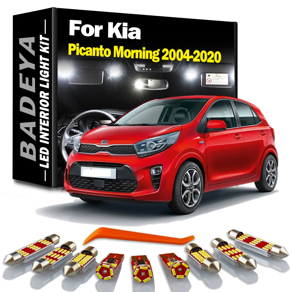 LED Interior Light Kit for KIA 2004-2013 - Canbus Error-Free Interior Bulbs