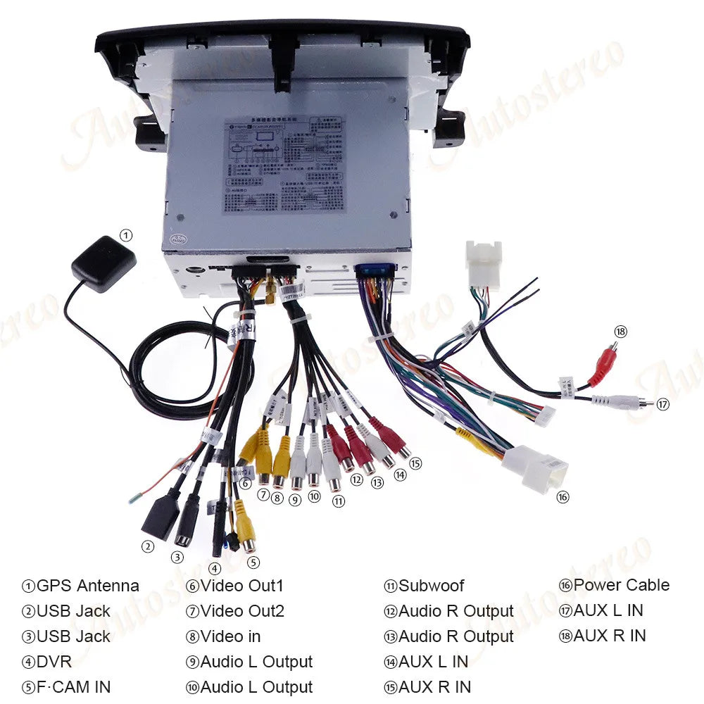 Android 9 Car DVD Player For Mitsubishi Outlander 2006-2012 Headunit Auto Radio Stereo Tap