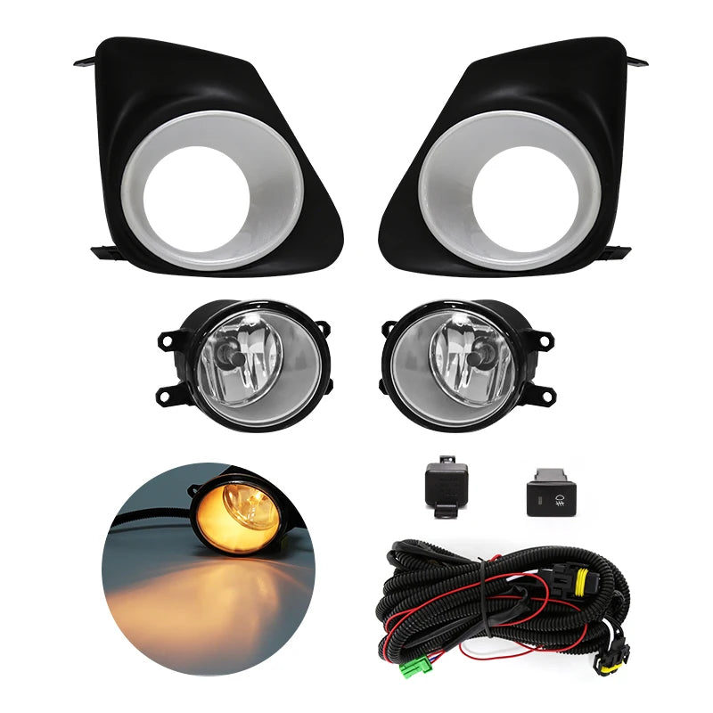 For Toyota Corolla Altis 2011 2012 2013 Fog Light Lamp Daytime Running Chrome Wires Switch | AUTOKITSHOP