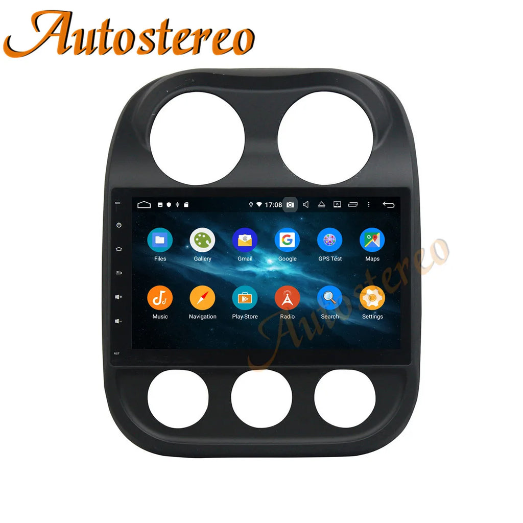HD Android 13 Car No DVD Player GPS Navigation For Jeep Compass 2009-2015 Car Multimedia P