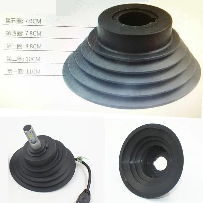 HID LED Headlight Car Dust Cover Cap for H1 H3 H4 H7 H8 H9 H11 9005 9006 Rubber Waterproof