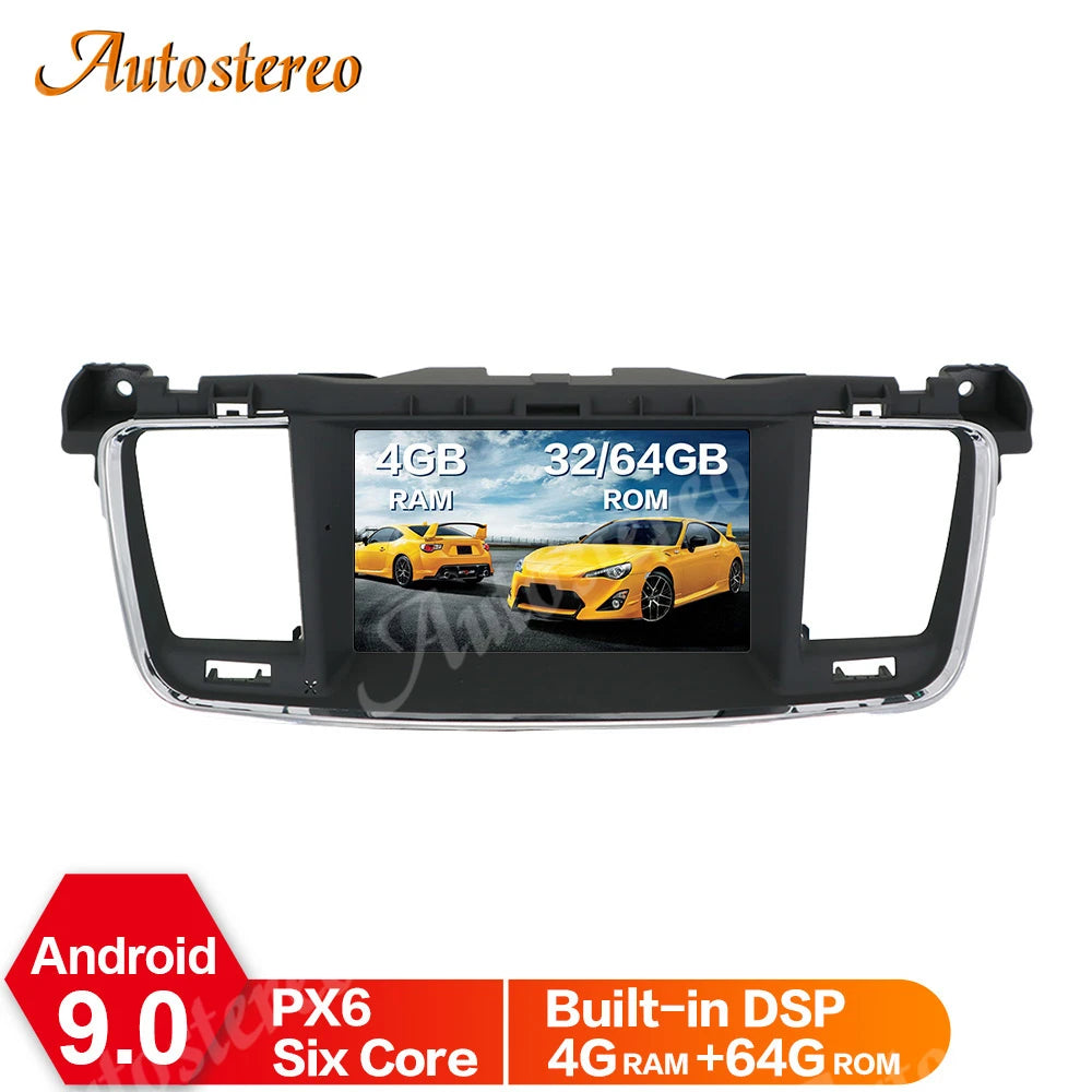 Android 14.0 Car DVD Player GPS Navigation Radio Stereo For PEUGEOT 508 2011 2012 2013-201