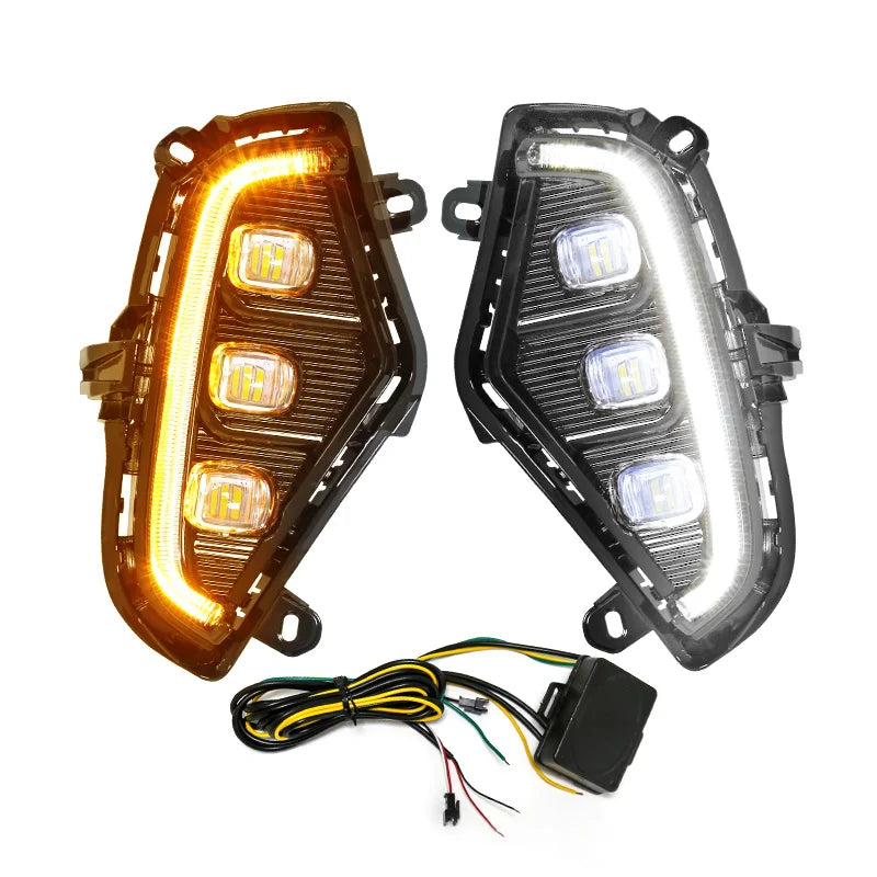 Daytime Running Lamp DRL Led Lights Fog Toyota RAV4 2019 2020 2021 Turn Signal DayLight Ac | AUTOKITSHOP