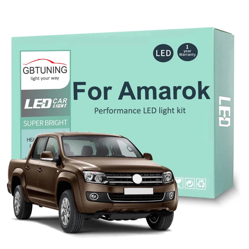 8-Piece LED Interior Light Kit for Volkswagen VW Amarok - Canbus Error-Free Bulbs | AUTOKITSHOP