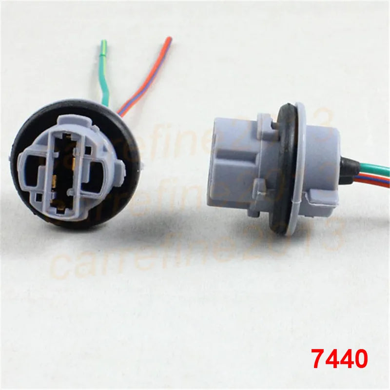Rockeybright 7440 7443 Car Lamp Cable 7443 Bulb W21/5W LED Bulb Socket 7440 W21W Socket Tu