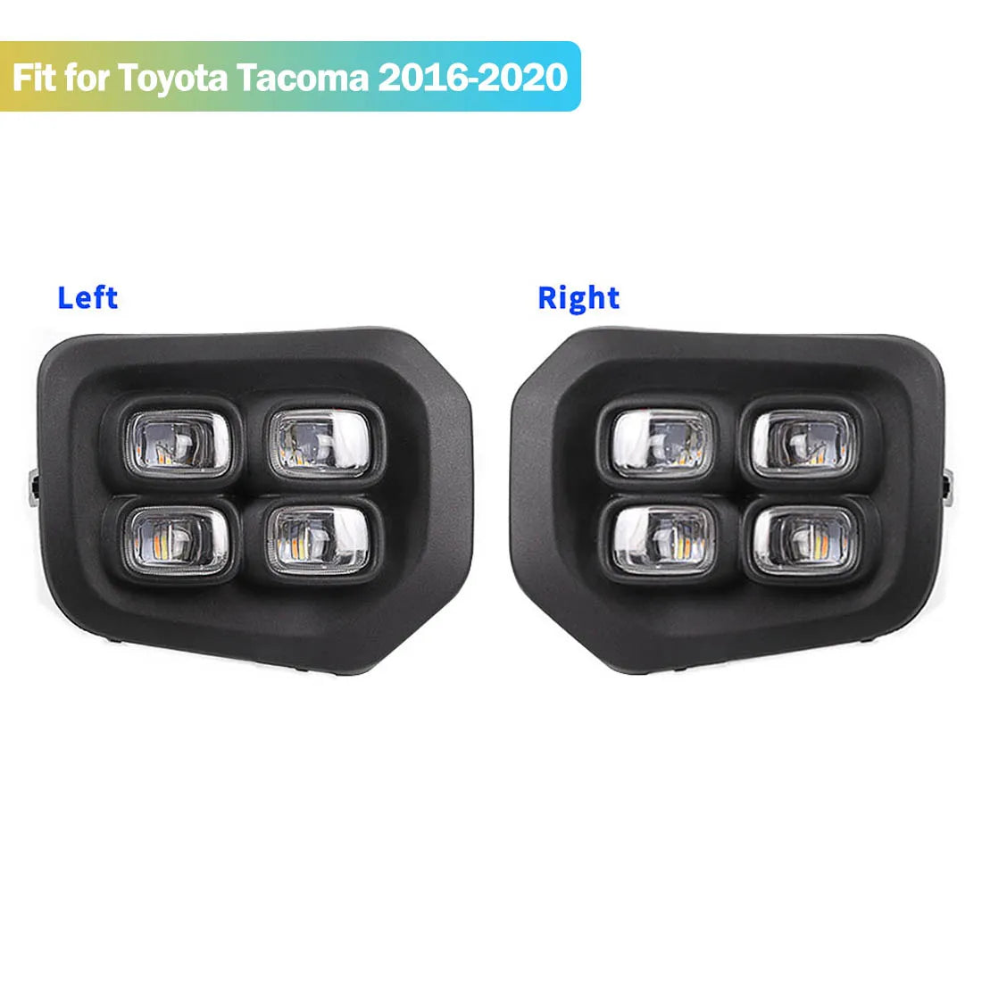 Led Daytime Running Light Fog Lamp for Toyota Tacoma DRL 2016 2017 2018 2019 2020 Bumper D | AUTOKITSHOP