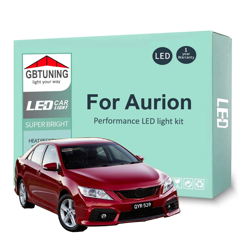 LED Interior Light Kit for Toyota Aurion 2006-2017 - Canbus Dome Map Door Trunk Bulbs | AUTOKITSHOP