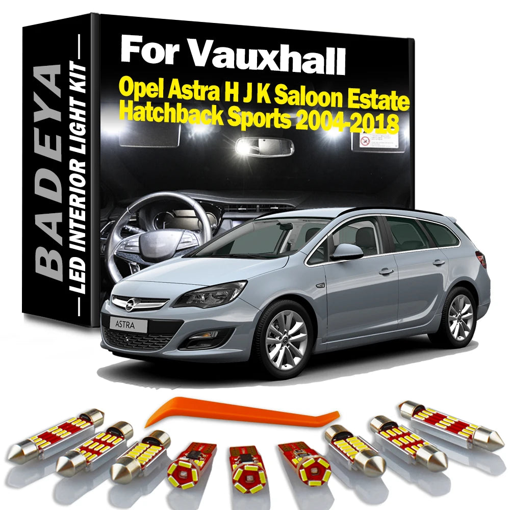 LED Interior Light Kit for Opel 2004-2016 - Canbus Error-Free Interior Bulbs