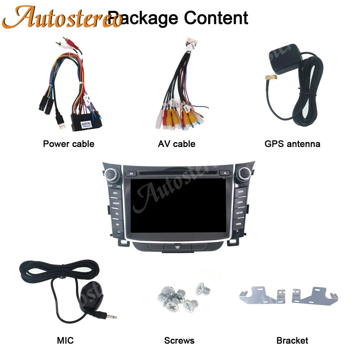 Carplay Android 14 Car GPS Navigation For Hyundai I30 Elantra GT 2012-2016 Multimedia Play