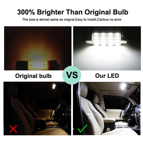 11-Piece LED Interior Light Kit for Mitsubishi Pajero Shogun Montero io Pinin TR4 1999-2004 - Canbus Dome Map Door Tr...