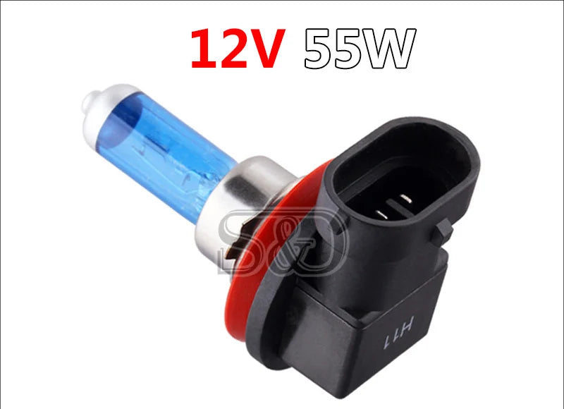 12V 55W H8 Halogen Bulb H9 H11 Led Headlight Super White 6000K Auto Lamp Car HeadLight Lig