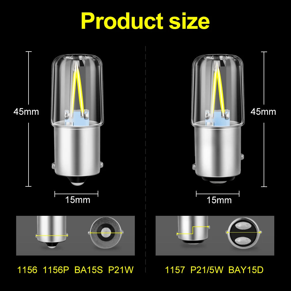 1156 1157 Led Bulb BA15S BAY15D P21W P21/5W LED R5W R10W Car Turn Signal Lights Reverse La