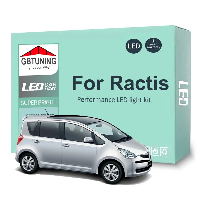 LED Interior Light Kit for Toyota Ractis 2005-2010 - Canbus Dome Map Door Trunk Bulbs | AUTOKITSHOP